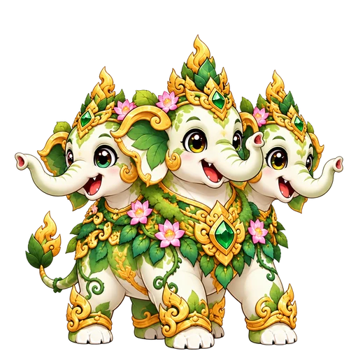 ช้างเอราวัณสามเศียร
